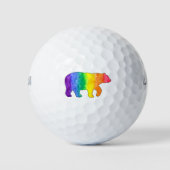Rainbow Wash Waterverf Beer golfballen (Voorkant)