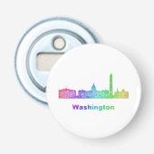 Rainbow Washington skyline Button Flesopener (Voorkant)