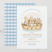 Rainbow Watercolor Animals Noah Ark Kaart (Voorkant / Achterkant)