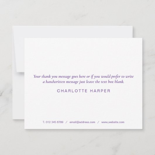 Rainbow Watercolours Zakelijke bedankkaart (Achterkant)