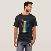 Rainbow Waterfall at Night Fantasy Landscape Dream T-shirt (Voorkant volledig)