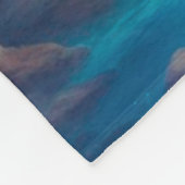 Rainbow waterfall landscape fleece deken (Hoek)