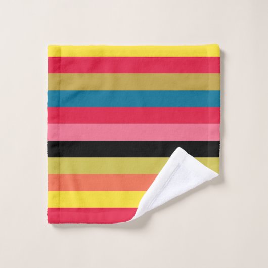 Rainbow Waterfall Stripes Bath Towel Set Bad Handdoek (Wasdoekje)