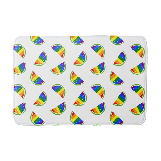 Rainbow Watermelon Pattern Badmat (Voorkant)