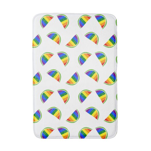 Rainbow Watermelon Pattern Badmat (Voorkant Verticaal)