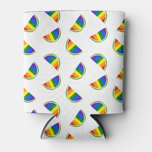 Rainbow Watermelon Pattern Blikjeskoeler (Voorkant)