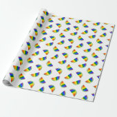 Rainbow Watermelon Pattern Cadeaupapier (Uitgerold)