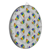 Rainbow Watermelon Pattern Dartbord (Voorkant Links)