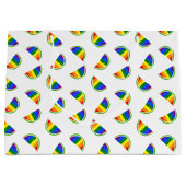 Rainbow Watermelon Pattern Groot Cadeauzakje (Voorkant)