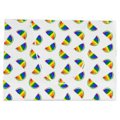 Rainbow Watermelon Pattern Groot Cadeauzakje (Achterkant)