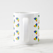 Rainbow Watermelon Pattern Grote Koffiekop (Achterkant)
