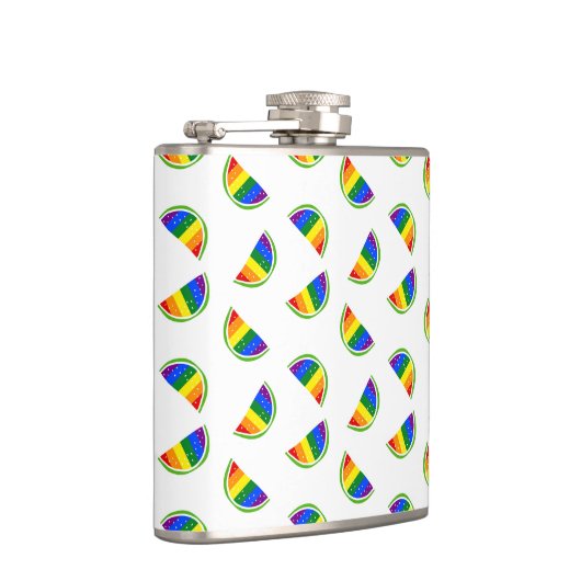 Rainbow Watermelon Pattern Heupfles (Rechts)