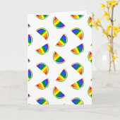 Rainbow Watermelon Pattern Kaart (Gele Bloem)