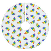 Rainbow Watermelon Pattern Kerstboom Rok (Voorkant)