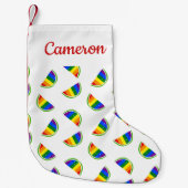 Rainbow Watermelon Pattern Kleine Kerstsok (Voorkant)