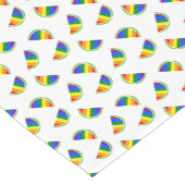 Rainbow Watermelon Pattern Korte Tafelloper (Hoek)