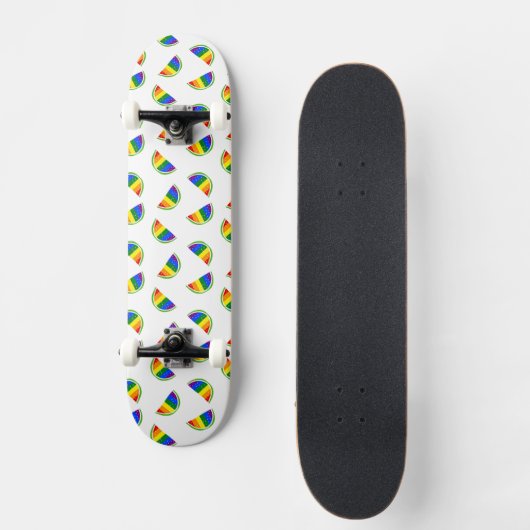 Rainbow Watermelon Pattern Persoonlijk Skateboard (Voorkant)