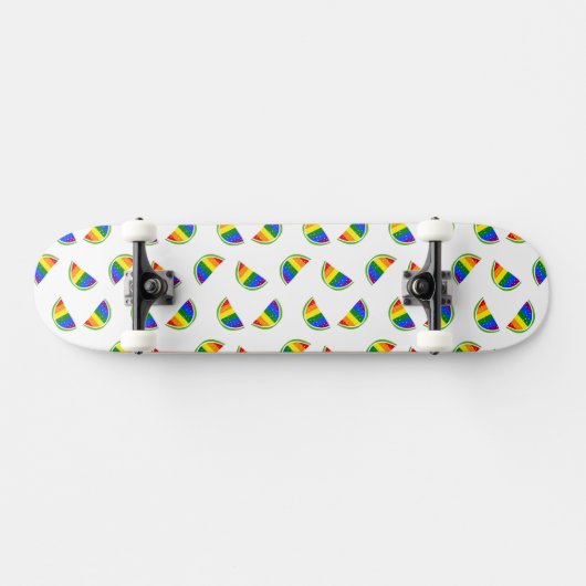 Rainbow Watermelon Pattern Persoonlijk Skateboard (Horizontaal)