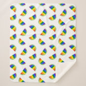 Rainbow Watermelon Pattern Sherpa Deken (Voorkant)