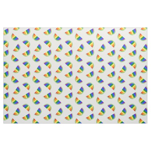 Rainbow Watermelon Pattern Stof (Fat Quarter)