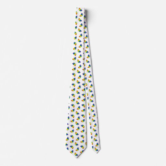 Rainbow Watermelon Pattern Stropdas (Voorkant)