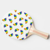 Rainbow Watermelon Pattern Tafeltennisbatje (Zijkant)