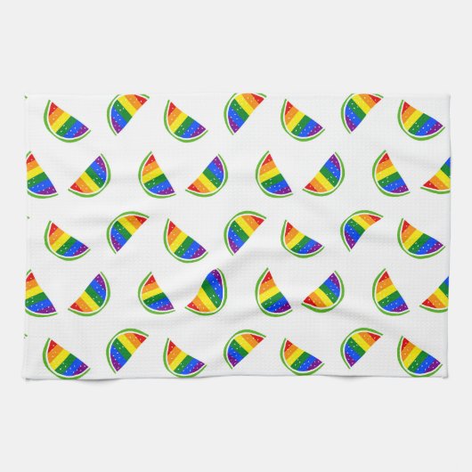 Rainbow Watermelon Pattern Theedoek (Horizontaal)