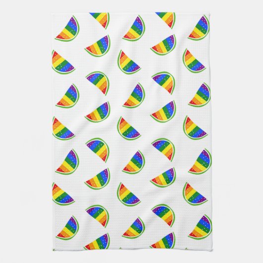 Rainbow Watermelon Pattern Theedoek (Verticaal)