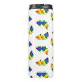 Rainbow Watermelon Pattern Thermosbeker (Achterkant)