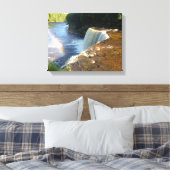 Rainbow Waterval Foto Canvas Art Print (Michigan (Insitu (Slaapkamer))