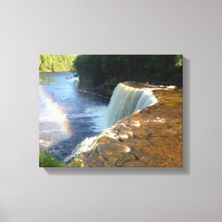 Rainbow Waterval Foto Canvas Art Print (Michigan