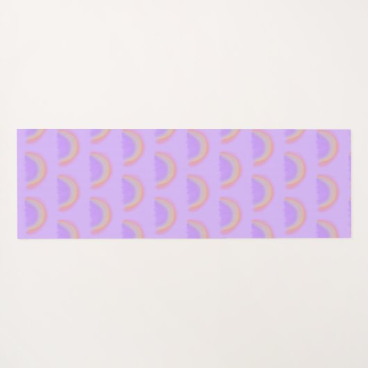 Rainbow waterverf aangepaste scriptnaam yogamat (Achterkant (horizontaal))