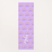 Rainbow waterverf aangepaste scriptnaam yogamat (Voorkant)