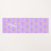 Rainbow waterverf aangepaste scriptnaam yogamat (Voorkant (horizontaal))