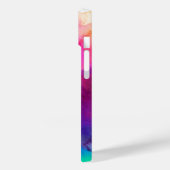 Rainbow Waterverf Abstracte naam Monogram Case-Mate iPhone Case (Achterkant / Links)