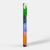 Rainbow Waterverf Abstracte naam Monogram iPhone Hoesje (Rechterkant)