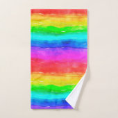 Rainbow Waterverf Bath Towel Set Bad Handdoek (Handdoek)