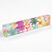 Rainbow Waterverf Bloom Clear Acrylplaat Naambordje