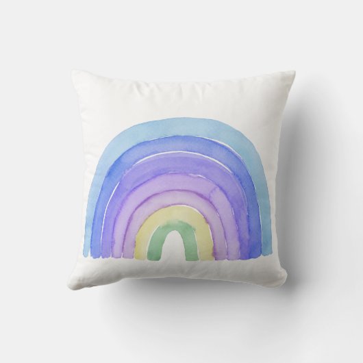 Rainbow Waterverf Boys Kussen (Achterkant)