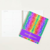 Rainbow Waterverf Crystal Edelsteen Ontwerp Planner (Display)