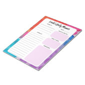 Rainbow-Waterverf dagelijkse naar-uitvoerlijstlapt Notitieblok (Schuin)