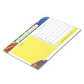 Rainbow Waterverf Doodle Calendar Notitieblok (Schuin)