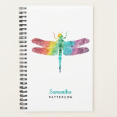 Rainbow Waterverf Dragonfly - Gepersonaliseerde Fe Planner (Voorkant)