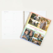 Rainbow Waterverf Family Photo Collage Planner (Display)
