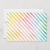 Rainbow Waterverf Foto Custom Kinder Bedankkaart (Achterkant)