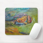 Rainbow Waterverf Geschilderde Happy Frog Muismat (Met muis)