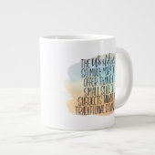 Rainbow Waterverf Homeschool Education Quote Grote Koffiekop (Voorkant rechts)