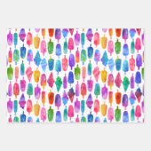 Rainbow Waterverf Ice Cream Ice Poppen Patroon Inpakpapier Vel (Voorkant 2)