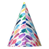 Rainbow Waterverf Ice Cream Ice Poppen Verjaardag Feesthoedjes (Achterkant)