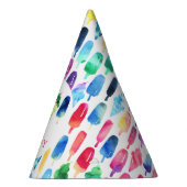 Rainbow Waterverf Ice Cream Ice Poppen Verjaardag Feesthoedjes (Rechts)